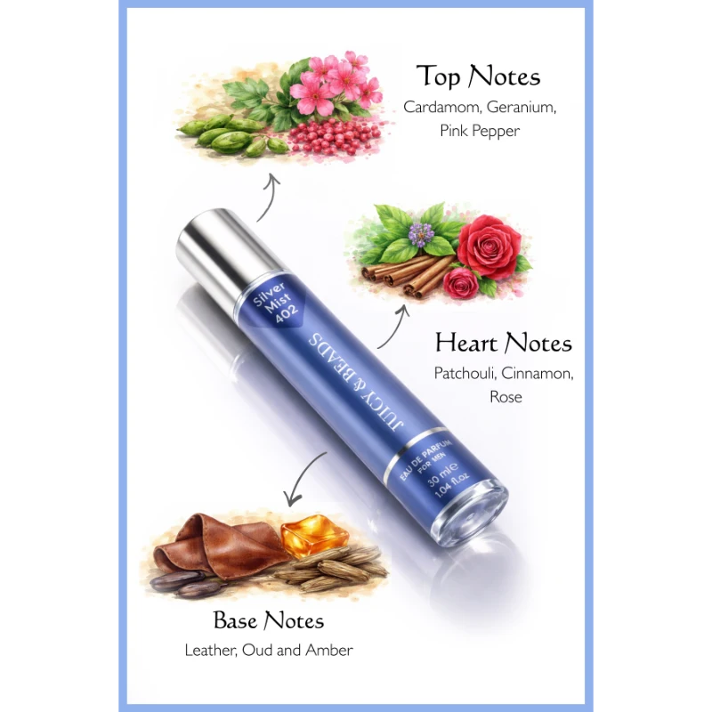 JUICY & BEADS-NO 402 SILVER MIST FOR MEN 30 ML