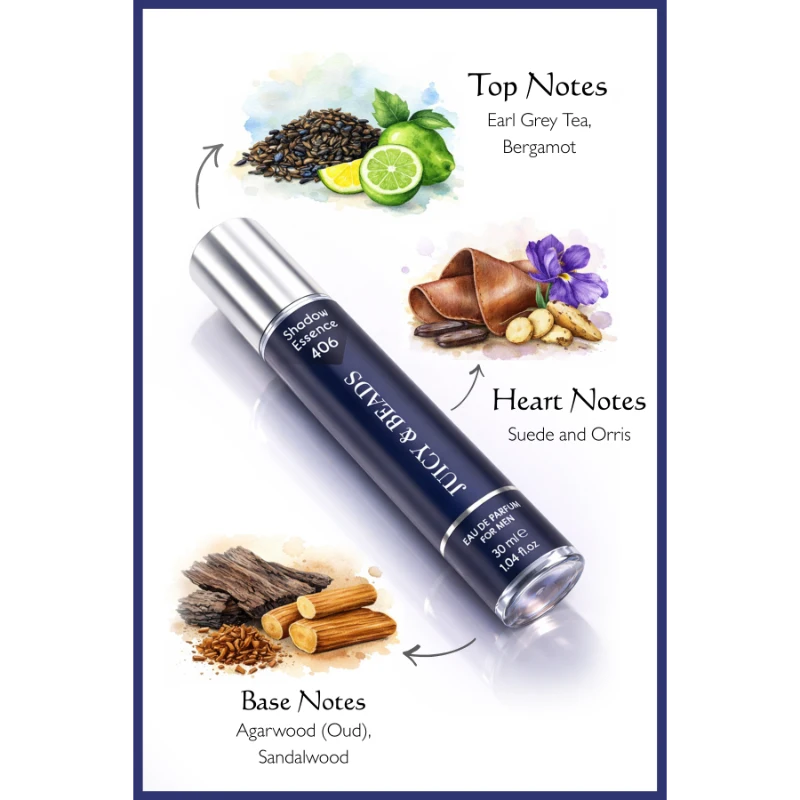 JUICY & BEADS-NO 406 SHADOW ESSENCE FOR MEN 30 ML