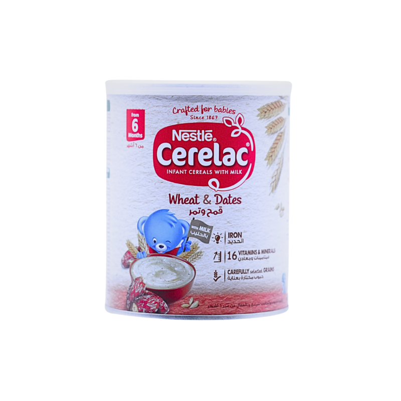 CERELAC WHEAT&DATES W\MILK +6M 1KG