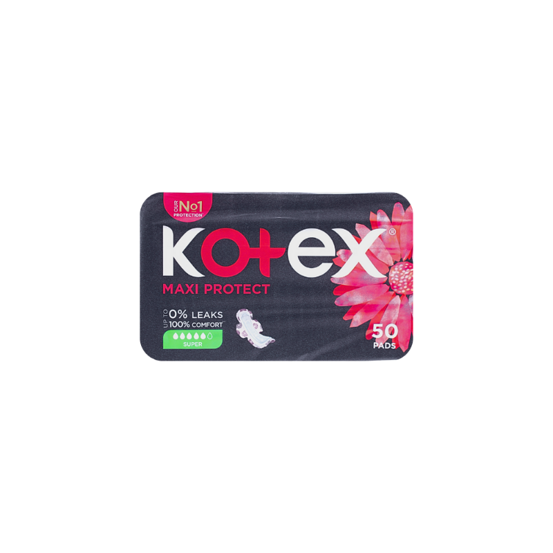 KOTEX PADS MAXI PROTECT SUPER 50PADS null