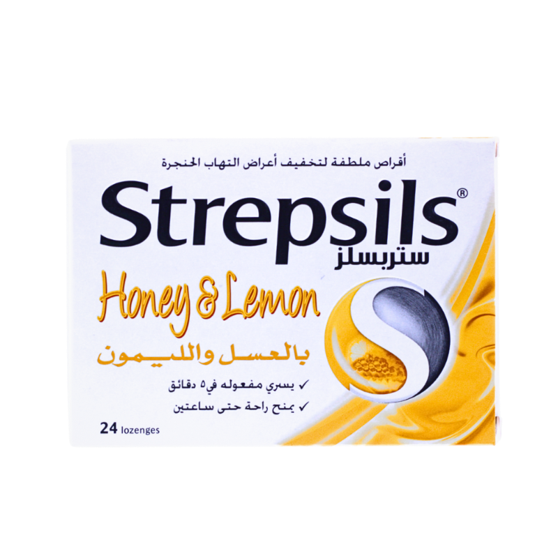STREPSILS LOZENGES HONEY&LEMON 24PCS 