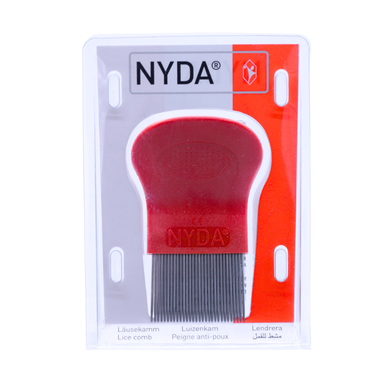 NYDA COMB FOR LICE STEEL ORANGE null