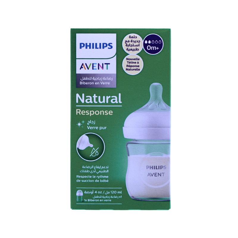 PHILIPS AVENT BOTTLE NATURAL GLASS +0M 120ML