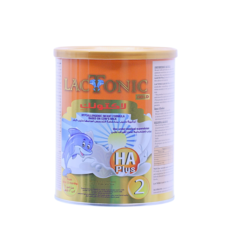LACTONIC HA PLUS 2 HYPOALLERGENIC MILK 6-12M 400G