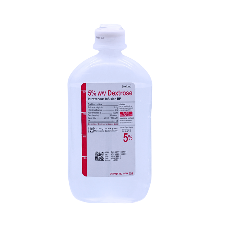 DEXTROSE 5% W/V (IV) INFUSION 500ML