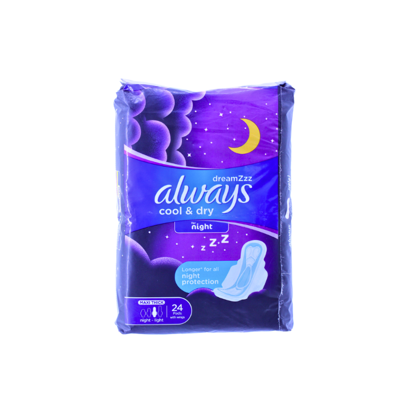 ALWAYS PADS HEAVY NIGHT MAXI THICK XL 24PADS null