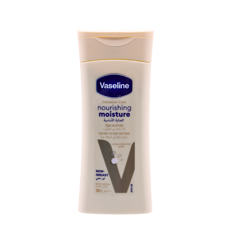VASELINE INTENSIVE CARE LOTION NOURISH MOIST 200ML