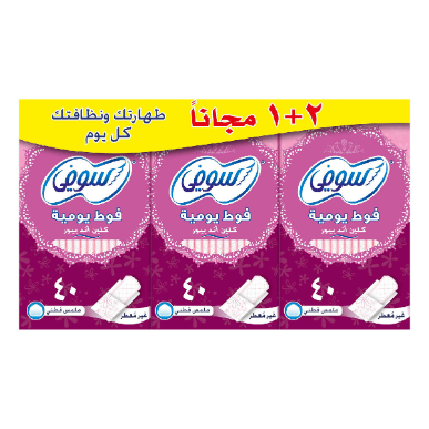 SOFY PANTYLINERS CLEAN&PURE UNSCENTED NORMAL120PCS null