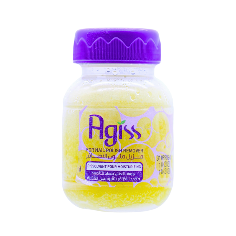 AGISS NAIL.P REMOVER SPONGE MOISTURIZE PURPLE 60ML