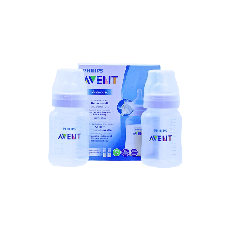 PHILIPS AVENT BOTTLE ANTI-COLIC +1M 2BOTTLES 260ML