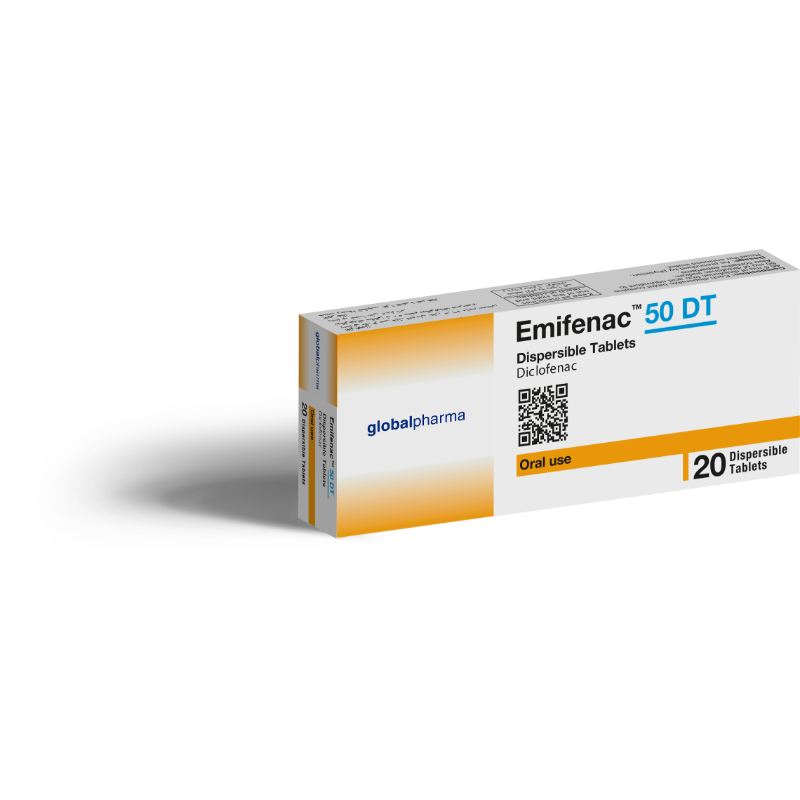 EMIFENAC DT 50/MG DISP TAB 20/TAB