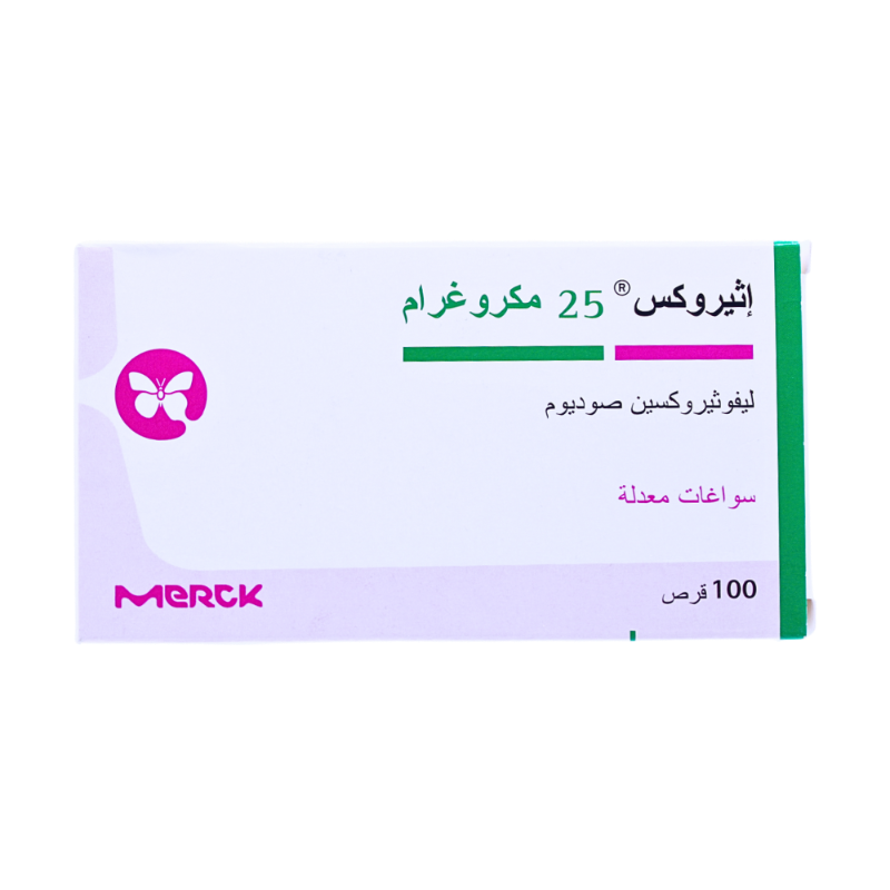 ايوثيروكس 25مجم 100قرص ايوثيروكس 25مجم 100قرص