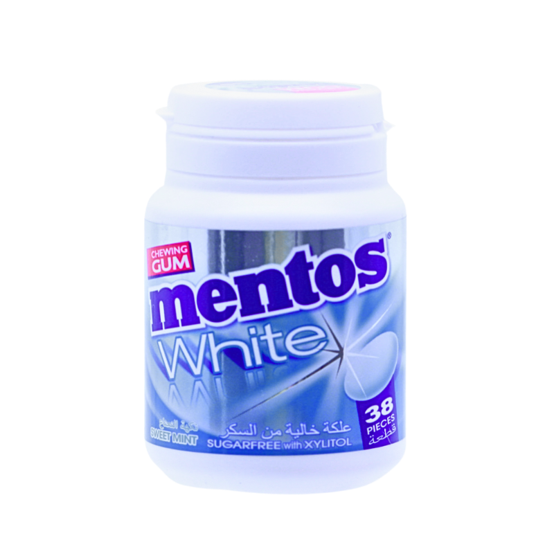 MENTOS GUM WHITE SWEET MINT 38PCS 54G