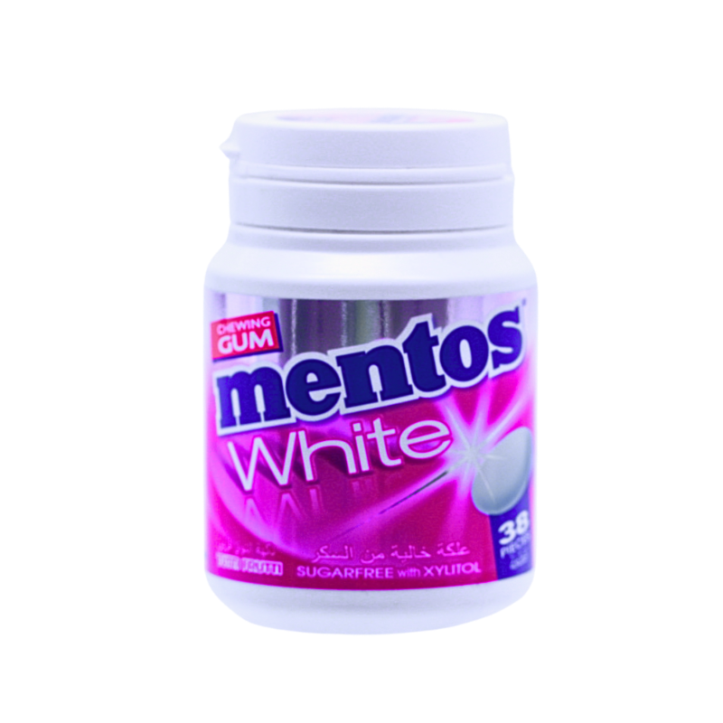 MENTOS GUM WHITE TUTTI FRUTTI 38PCS 54G