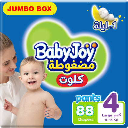 BABYJOY DIA PATNS (4) LARGE 9-14KG 88DIA