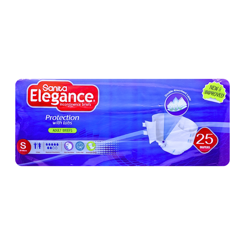SANITA ELEGANCE DIA ADULT BRIEFS SMALL 25DIA null