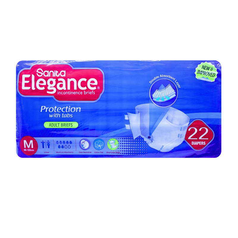 سانيتا اليغنس حفائظ لكبار السن مقاس وسط - 22 حفاض سانيتا اليغنس حفائظ لكبار السن مقاس وسط - 22 حفاض