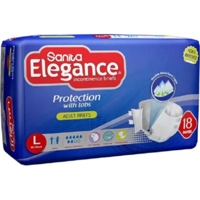 SANITA ELEGANCE DIA ADULT BRIEFS L 18DIA null