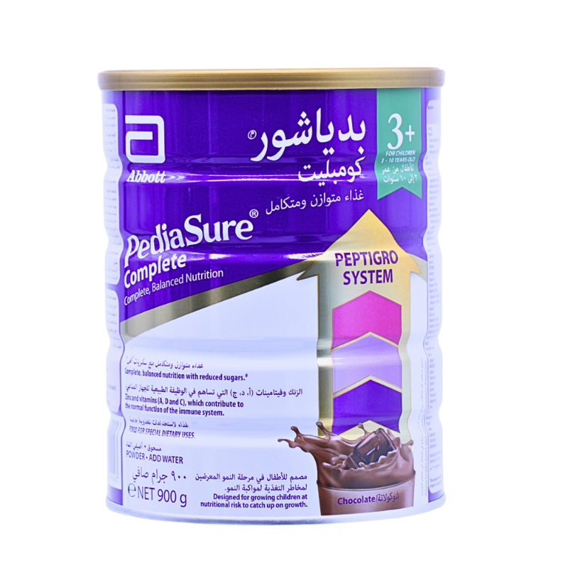 PEDIASURE COMPLETE MILK +3Y CHOCOLATE 900G PEDIASURE COMPLETE MILK +3Y CHOCOLATE 900G