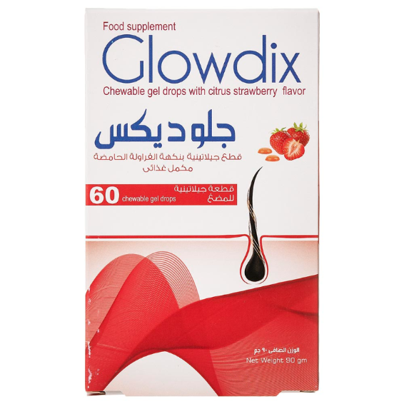 جلوديكس أوميغا 3 وزيت الارجان والزنك- 60 قطعة جيلاتينية