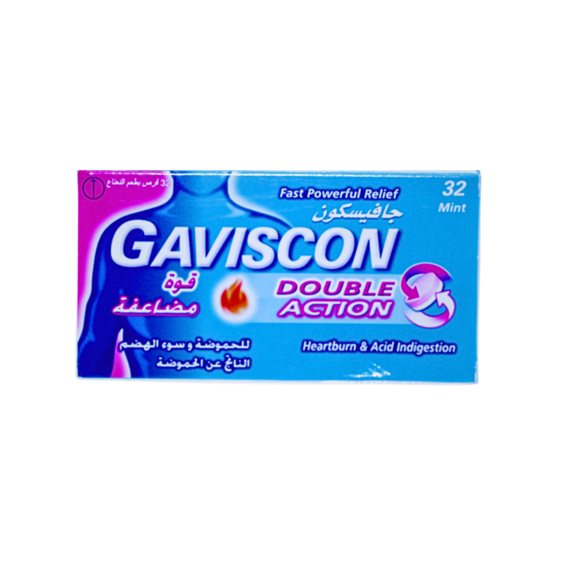 GAVISCON DOUBLE ACTION CHEW TAB 32/TAB