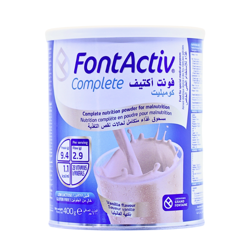 FONTACTIV COMPLETE NUTRITION POWDER VANILLA 400G