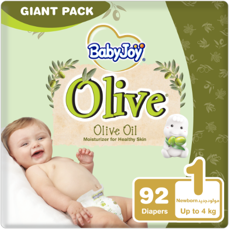 BABYJOY OLIVE DIA (1) NEWBORN 0-4KG 92DIA