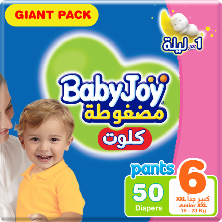 BABYJOY DIA PATNS (6) JUNIOR XXL 16-23KG 50DIA