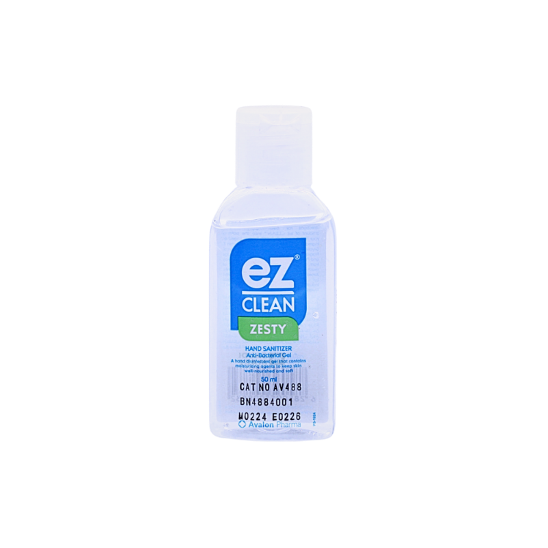 AVALON EZ CLEAN SANITIZING GEL FOR HANDS ZESTY50ML