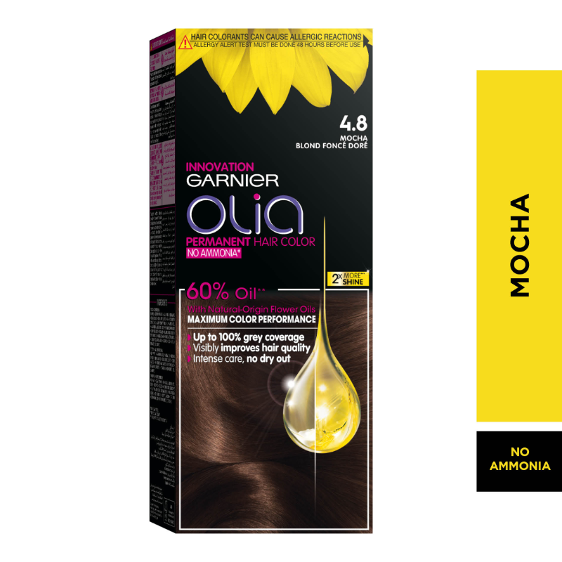 غارنييه اوليا صبغة بدون امونيا بني موكا 4.8