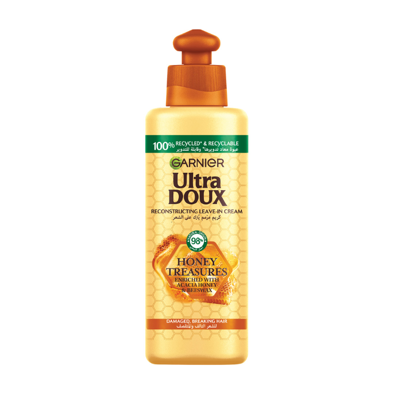 غارنييه الترا دو كريم للشعر التالف بالعسل 200مل