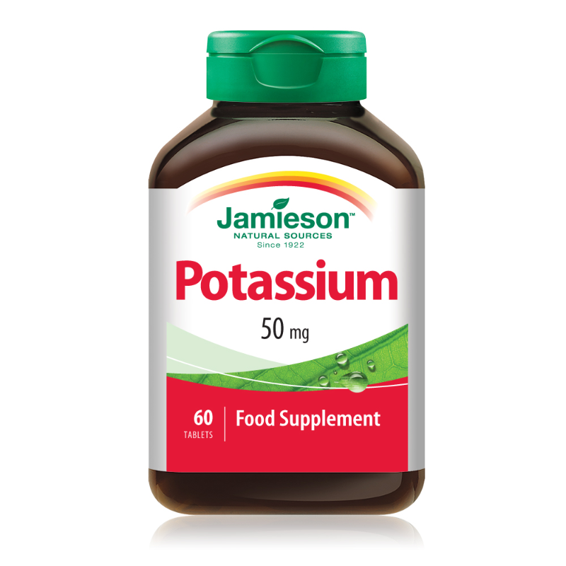 JAMIESON POTASSIUM 50/MG TAB 60/TAB