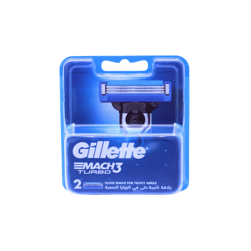 GILLETTE MACH3 TURBO BLADE 3D 2PCS