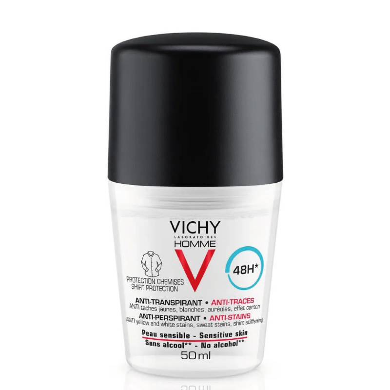 VICHY HOMME ANTI-PER ROLL ON ANTI TRANSPIRANT 50ML VICHY HOMME ANTI-PER ROLL ON ANTI TRANSPIRANT 50ML