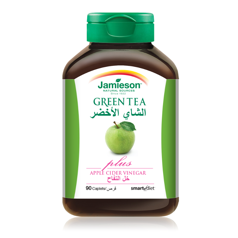 JAMIESON GREEN TEA+APPLE CIDER CAPLET 90/CAPLET