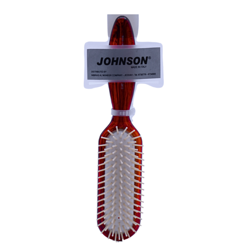 JOHNSON HAIR BRUSH M PLASTIC BROWN 114T