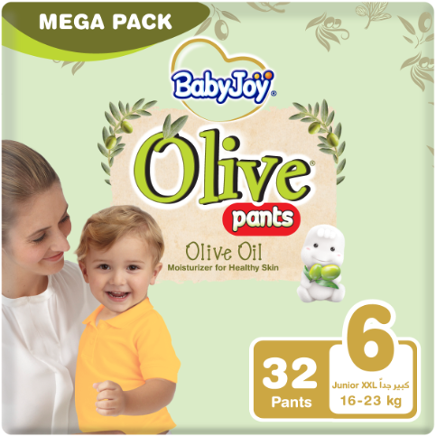 BABYJOY OLIVE DIA PATNS (6) XXL 16-25KG 32DIA