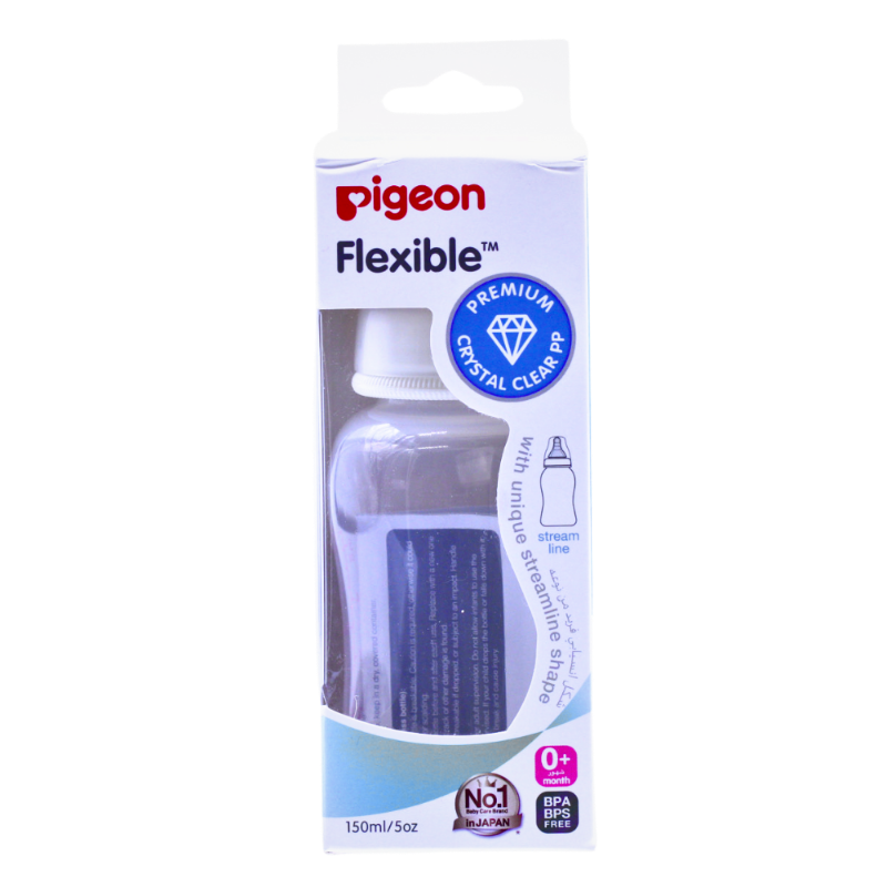 PIGEON BOTTLE PLASTIC +0M SLIM NECK 150ML