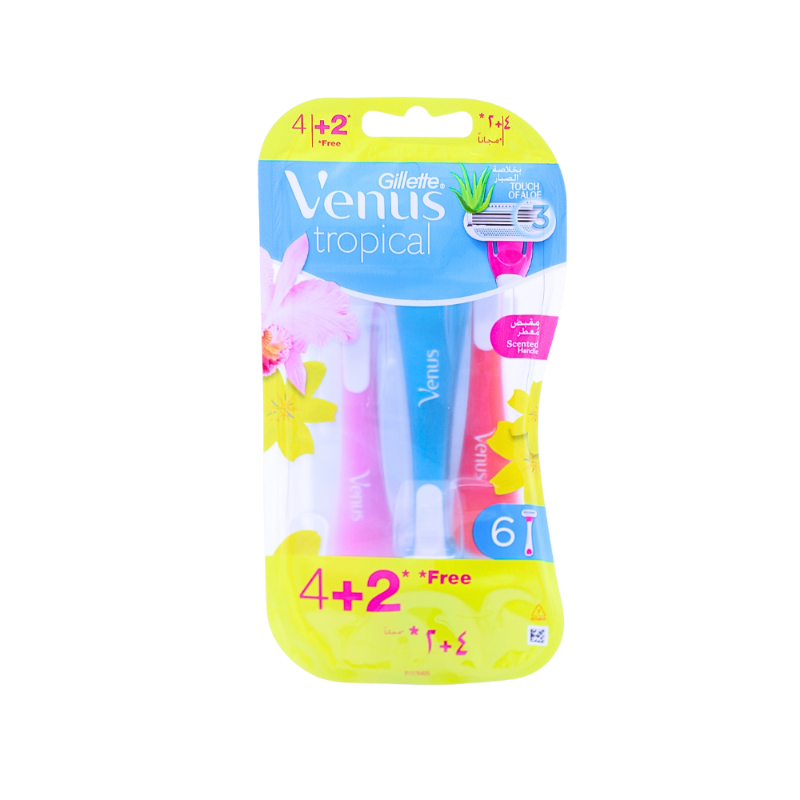 GILLETTE VENUS TROPICAL (3) RAZOR 4+2PCS null