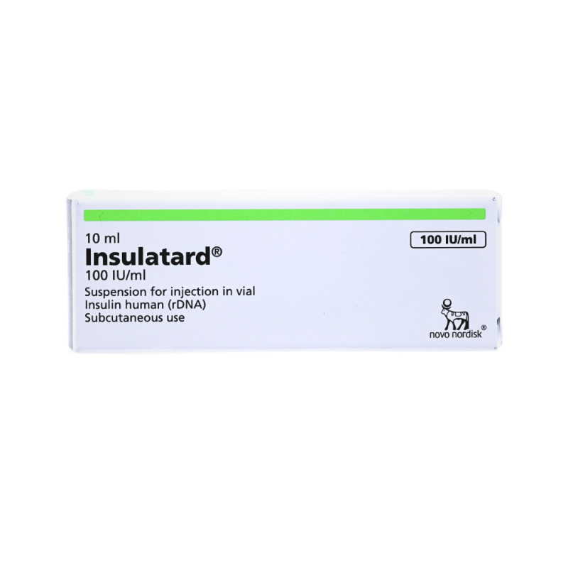 INSULATARD 100/UNITS/ML INSULIN HUMAN VIAL 10ML @ 