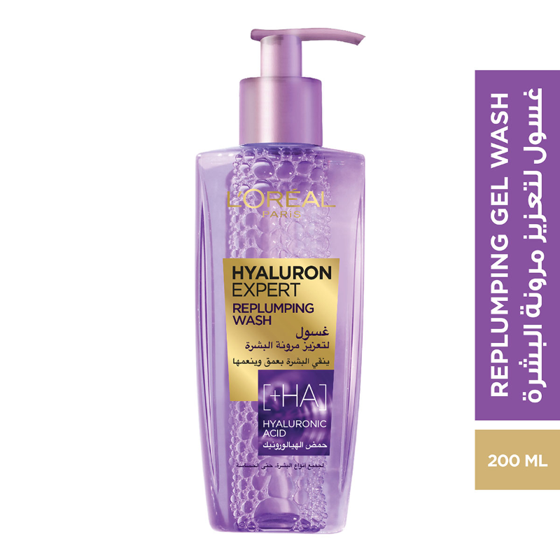LOREAL HYALURON EXPERT GEL WASH REPLUMPING 200ML