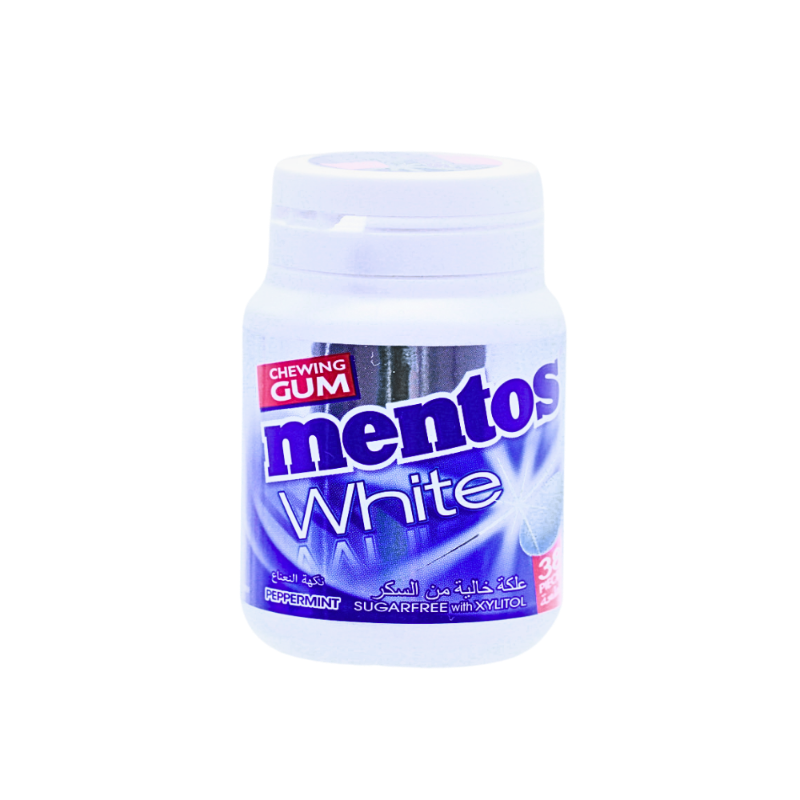 MENTOS GUM WHITE PEPPERMINT 38PCS 54G