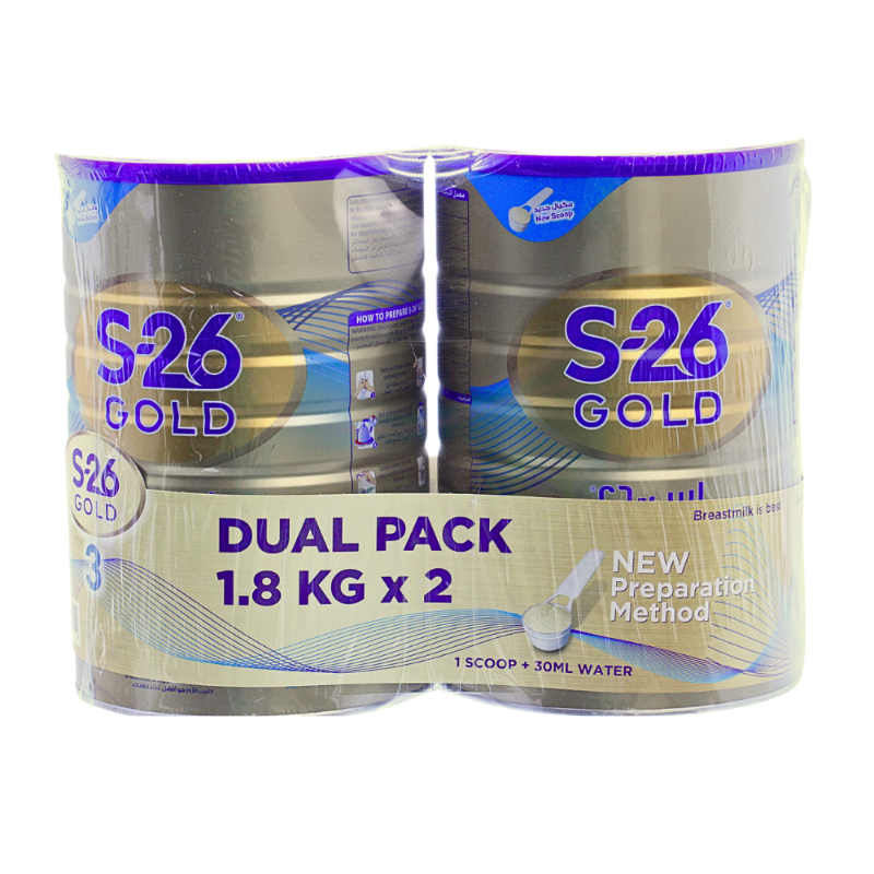S-26 GOLD 3 GROWING UP MILK 1-3Y 2×1800G