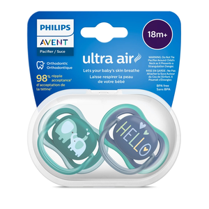 AVENT ULTRA AIR SOOTHER SILICONE +18M BOYS 2PCS