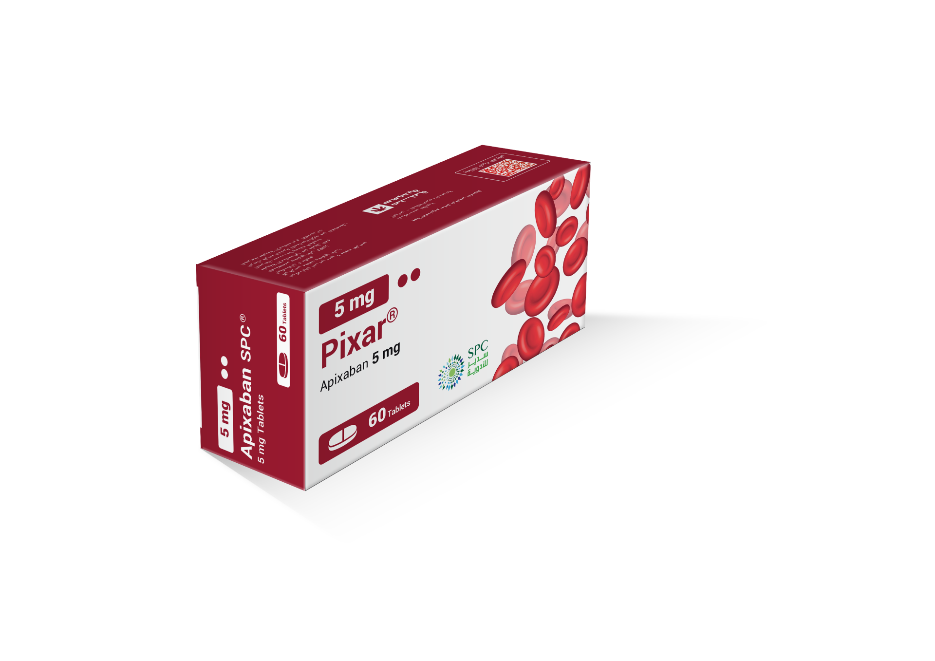 PIXAR APIXABAN 5MG 60 TAB