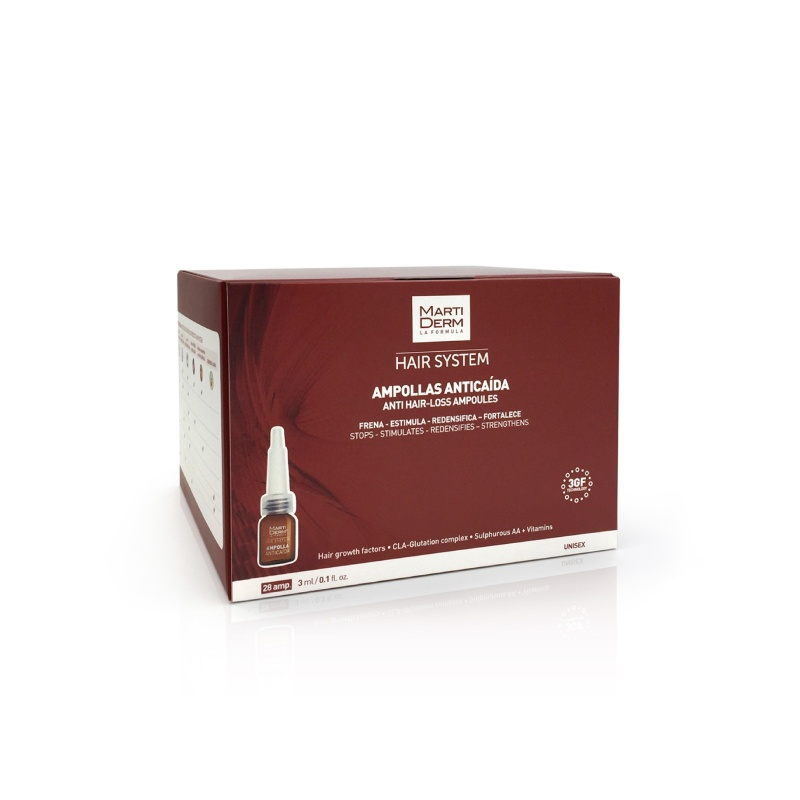 مارتي ديرم أنتكايدا أمبولات للشعر 28 أمبول
