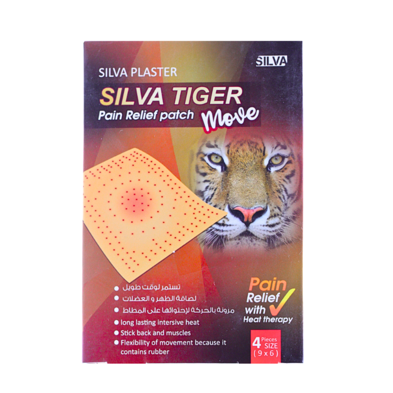 SILVA TIGER PAIN RELIEF PATCH MOVE 4PCS null