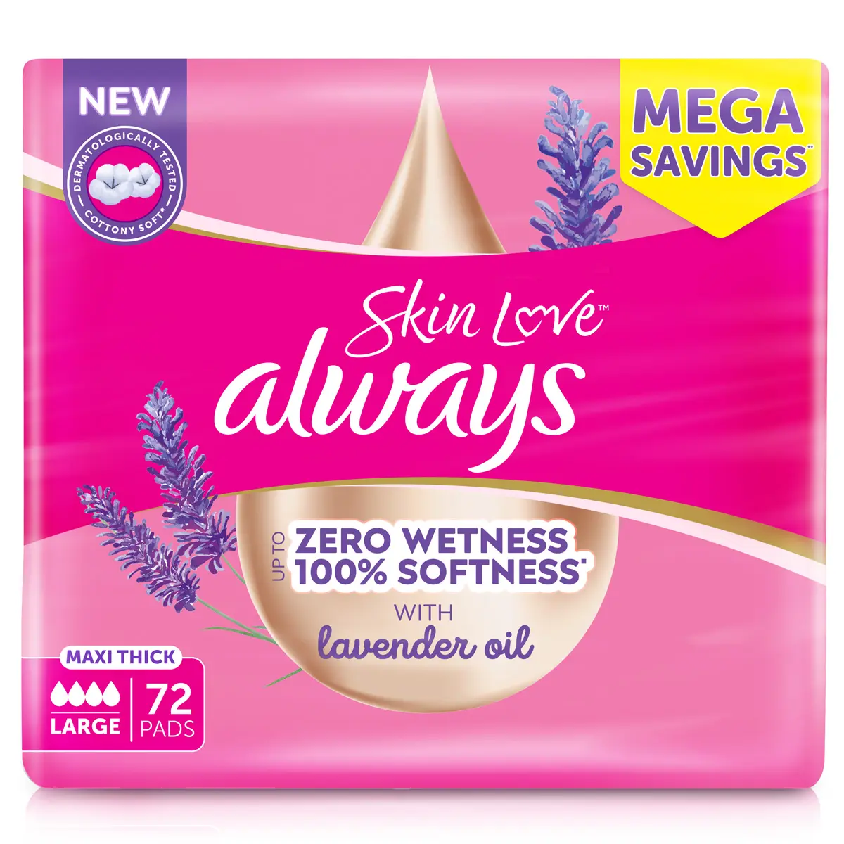 ألويز سكين لوف بزيت اللافندر 72 فوطة