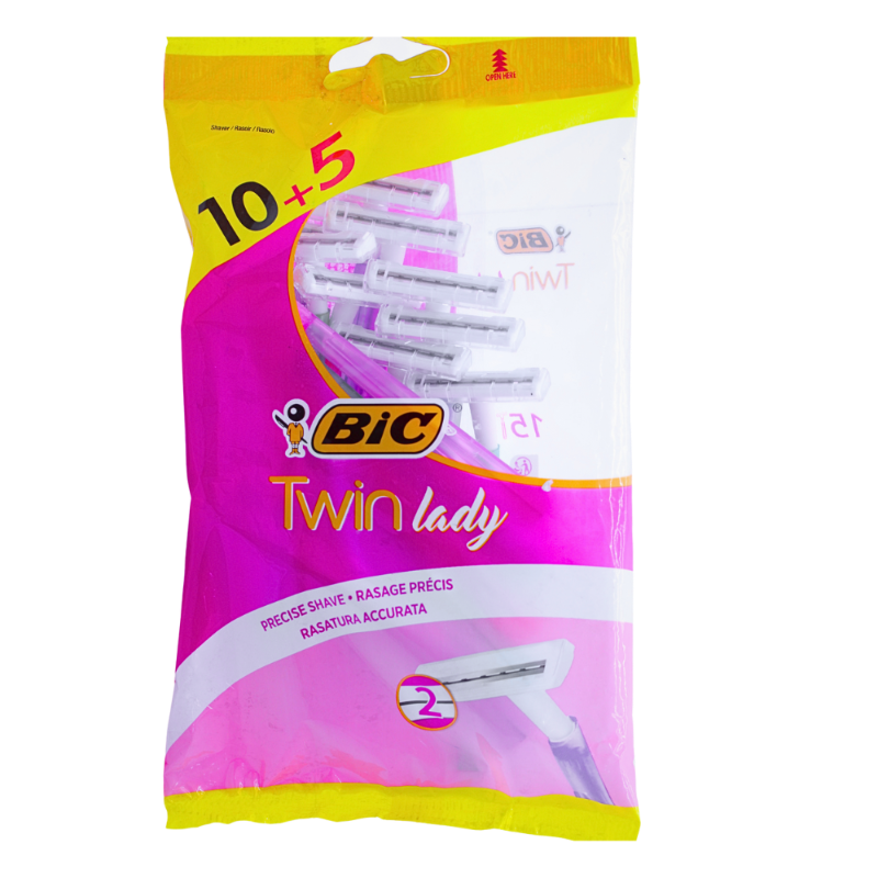 BIC TWIN LADY (2) RAZOR 10+5PCS null