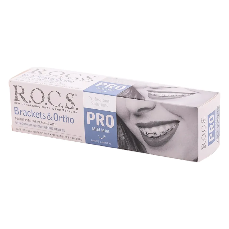 Rocs T\P Pro Brackets&Ortho Mild Mint 100Ml